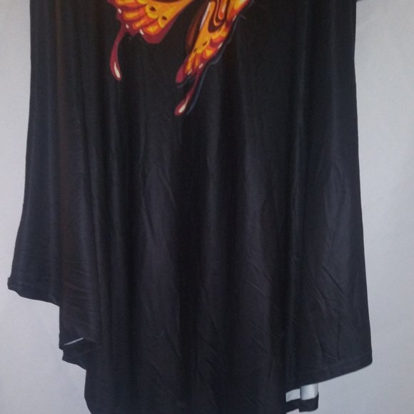 PLUS SIZE 5X COLD SHOULDER SWING BUTTERFLY DRESS - Picture 4 of 6